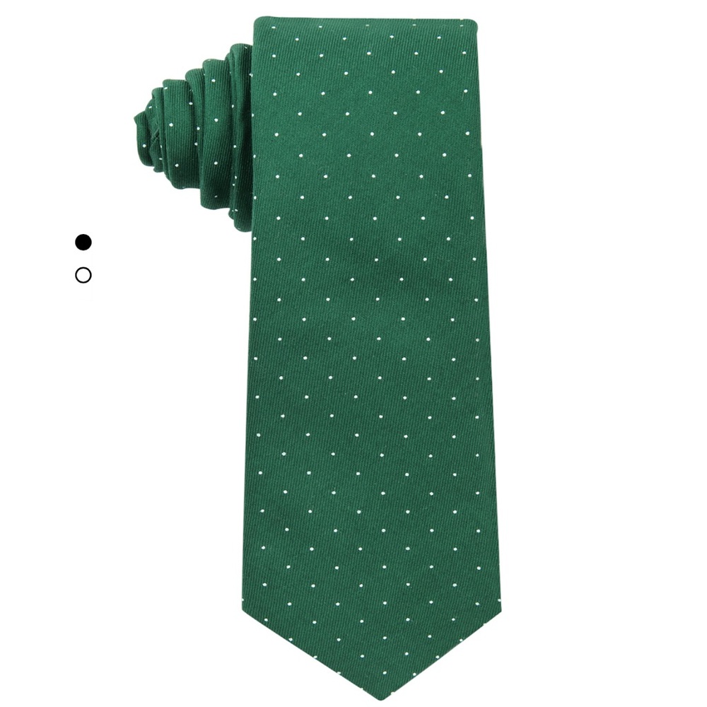 NWT CON.STRUCT EXTRA LONG CEREMONY DOT TIE MENS COLOR HUNTER